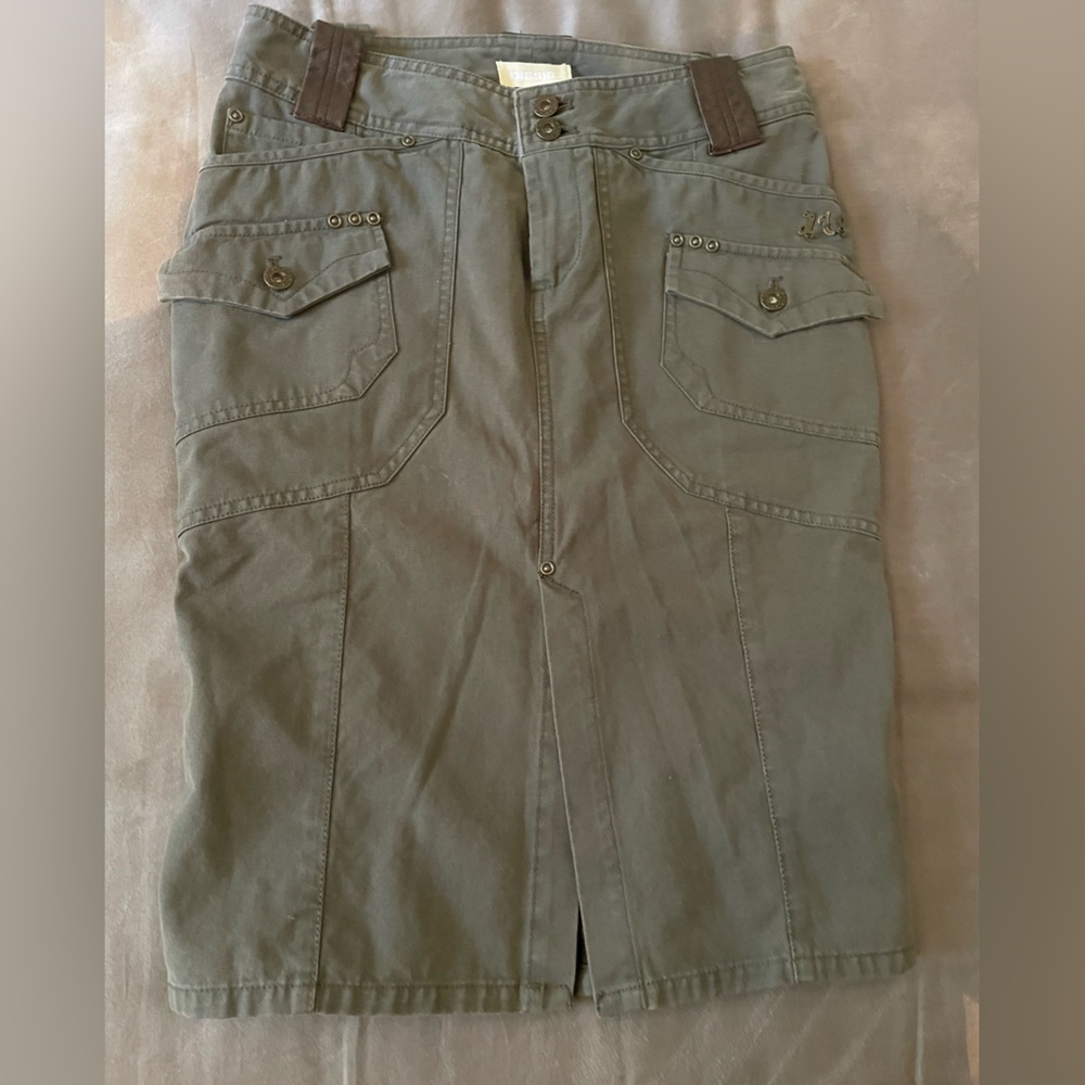 7 Pocket Diesel Pencil Skirt with front slit